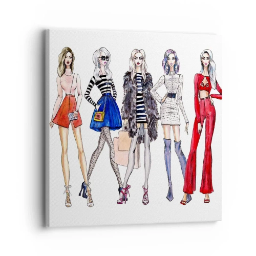 Canvastavla - Bild på duk - Every week Fashion Week - 30x30 cm