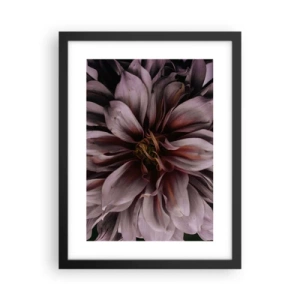 Affisch i svart ram - Blommigt hjärta - 30x40 cm