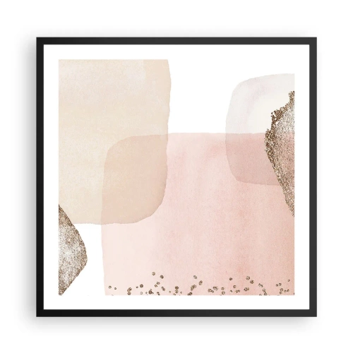 Affisch i svart ram - Titta genom färgen - 60x60 cm