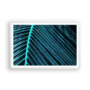 Affisch i vit ram - Grön textur - 91x61 cm