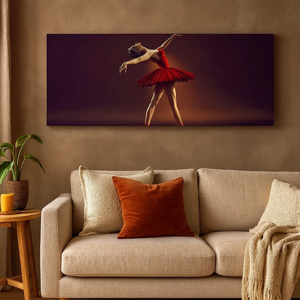 Canvastavla - Bild på duk - Prima ballerina - 30x30 cm