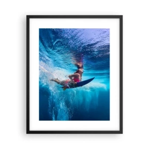 Affisch i svart ram - Glädjens djup - 40x50 cm