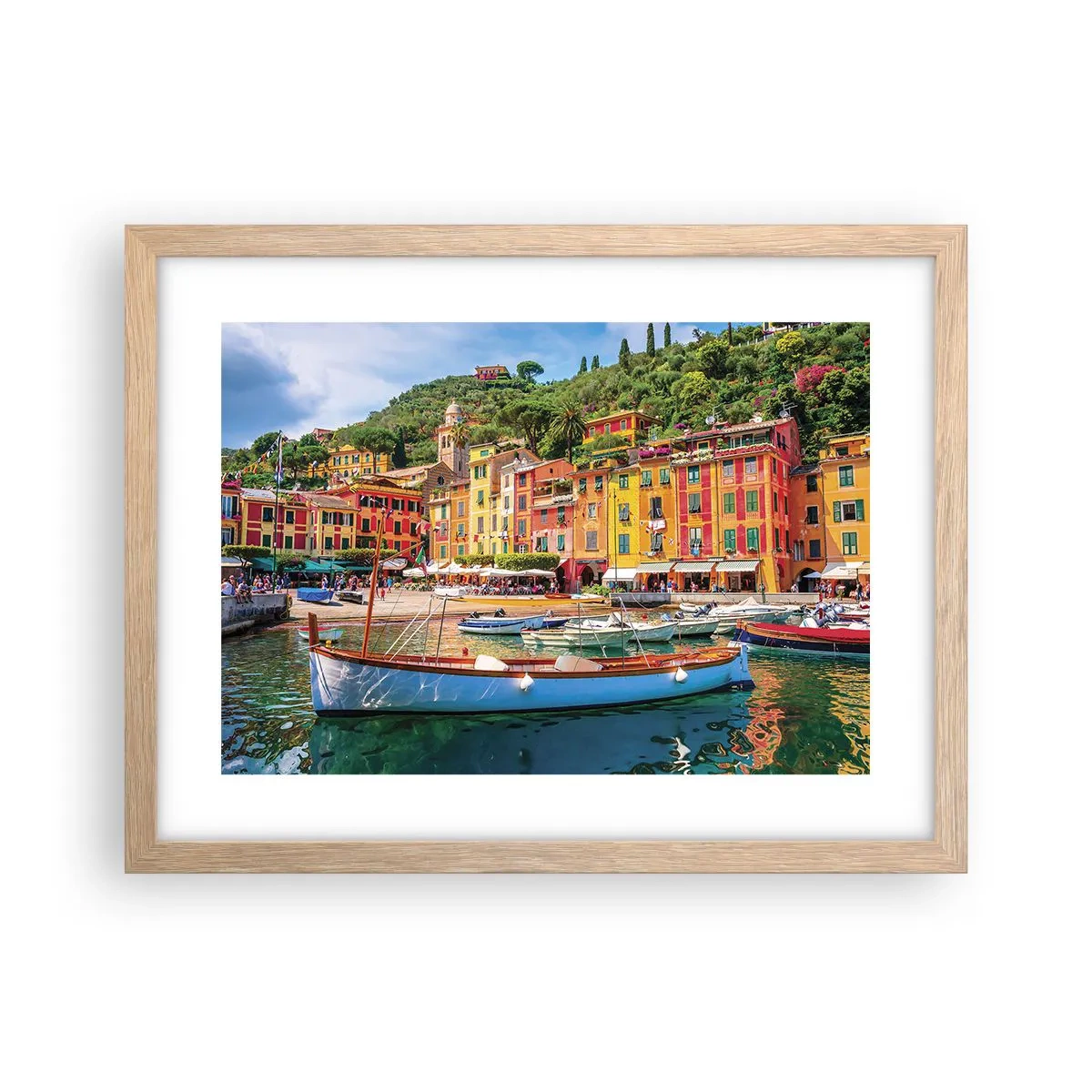 Affisch i ram av ljusek - Italiensk förmiddag - 40x30 cm