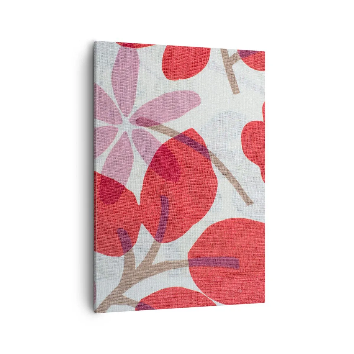 Canvastavla - Bild på duk - Blomsterkomposition i rosa - 50x70 cm