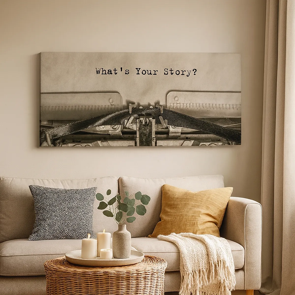 Canvastavla - Bild på duk - Svara mig - 30x30 cm