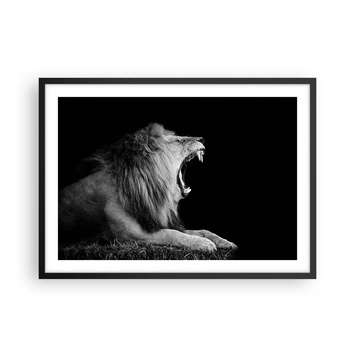 Affisch i svart ram - Utan någon tvekan - 70x50 cm