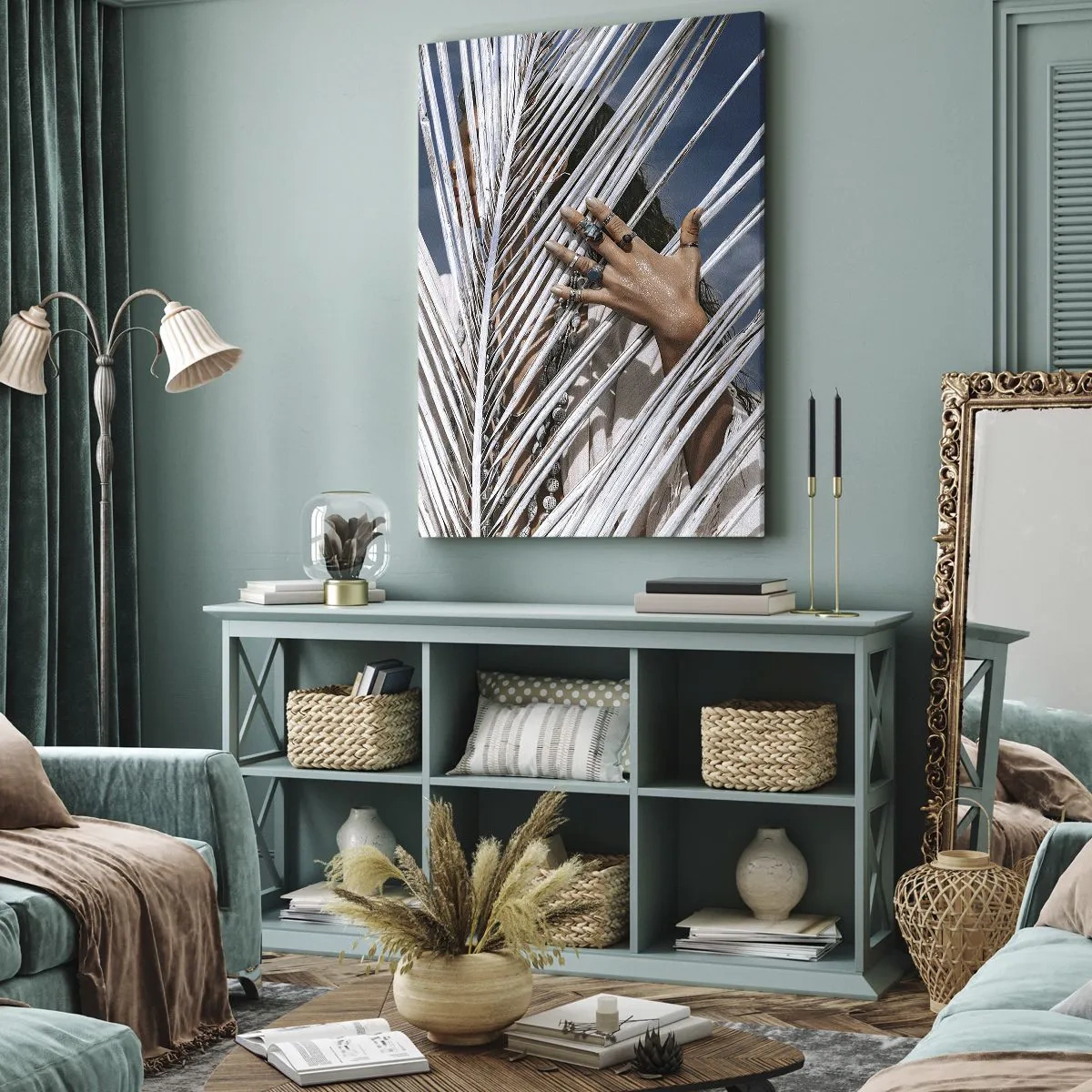 Canvastavla - Bild på duk - Schamanens flickvän? - 45x80 cm