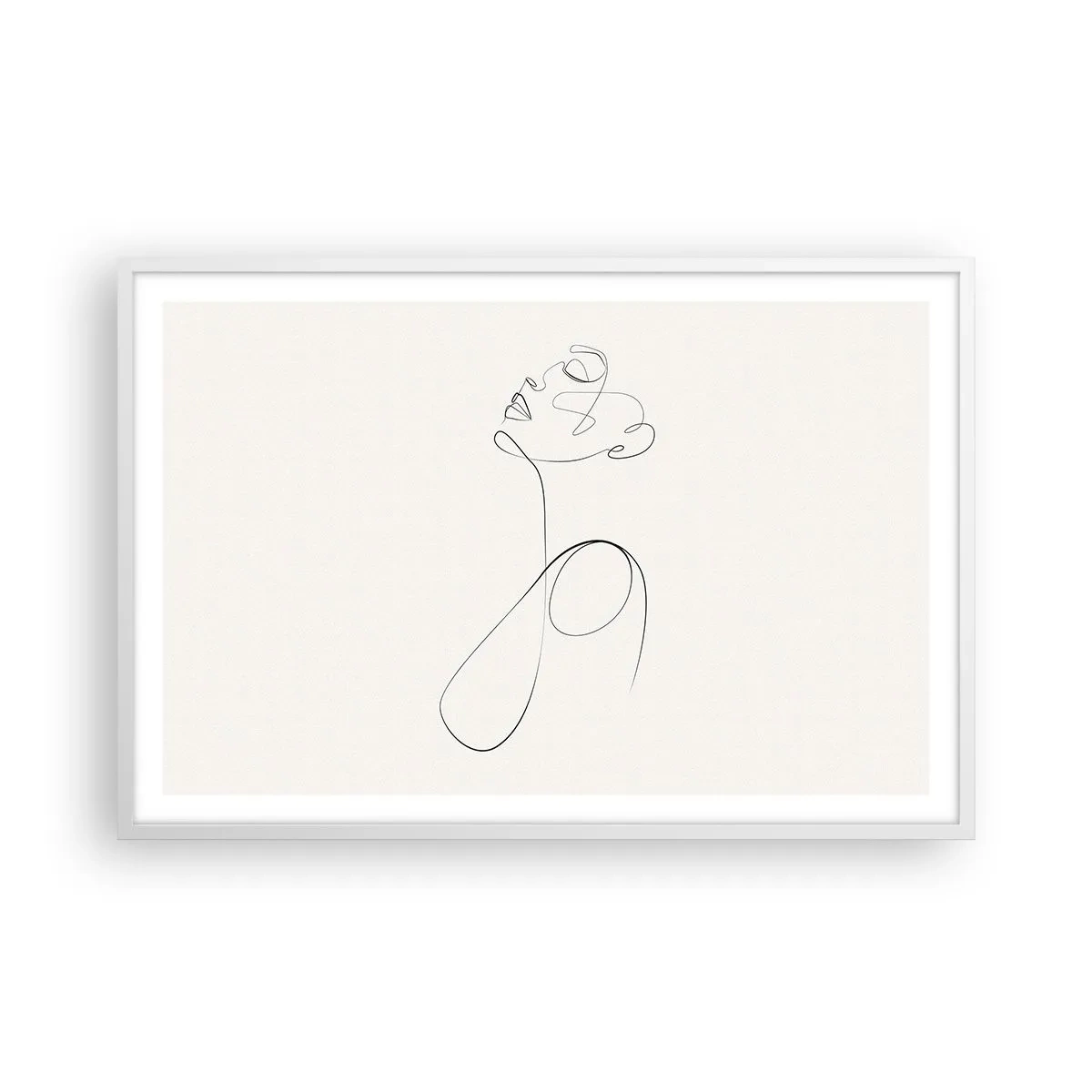 Affisch i vit ram - Förvirrad i drömmarna - 91x61 cm
