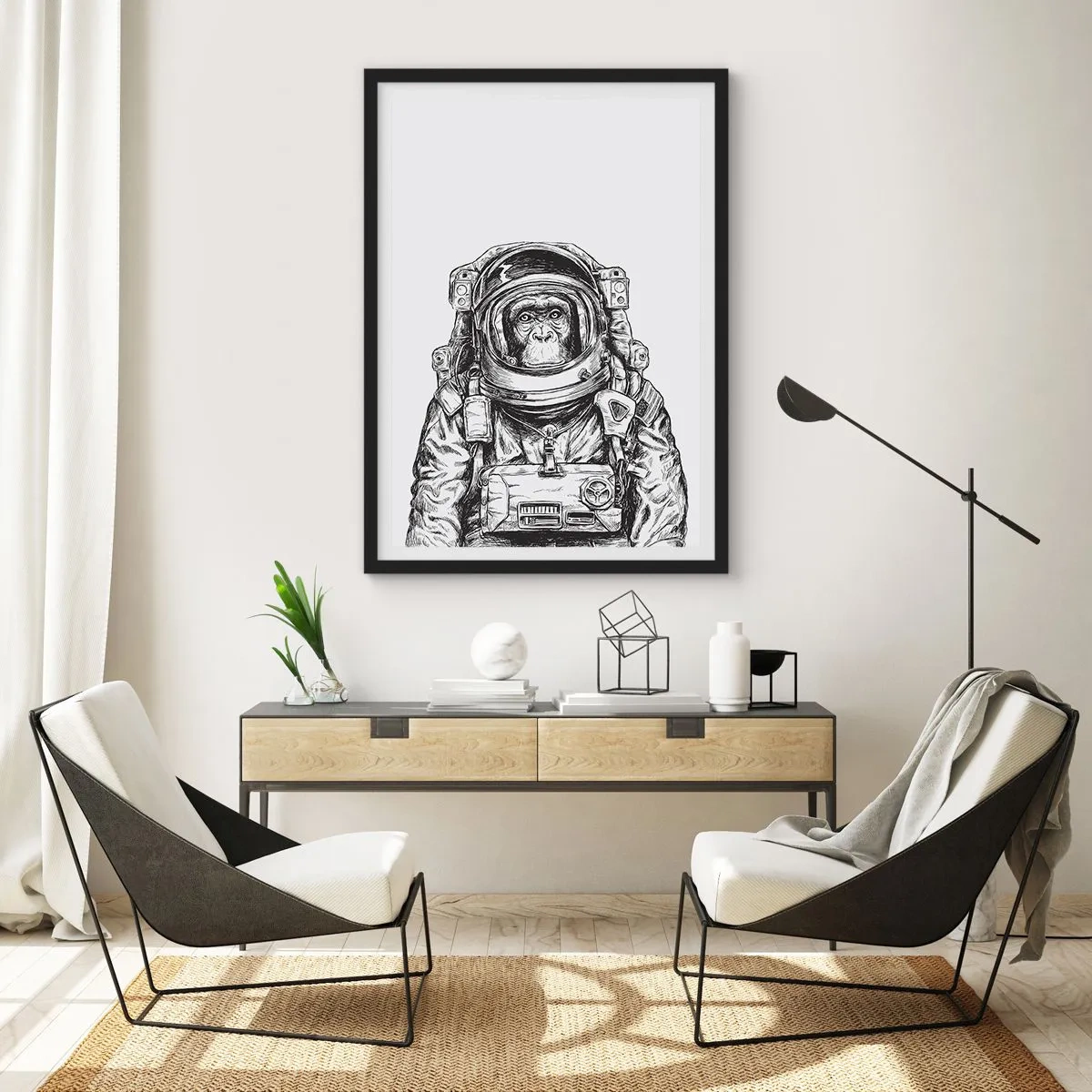 Affisch i svart ram - Alternativ evolution - 40x50 cm