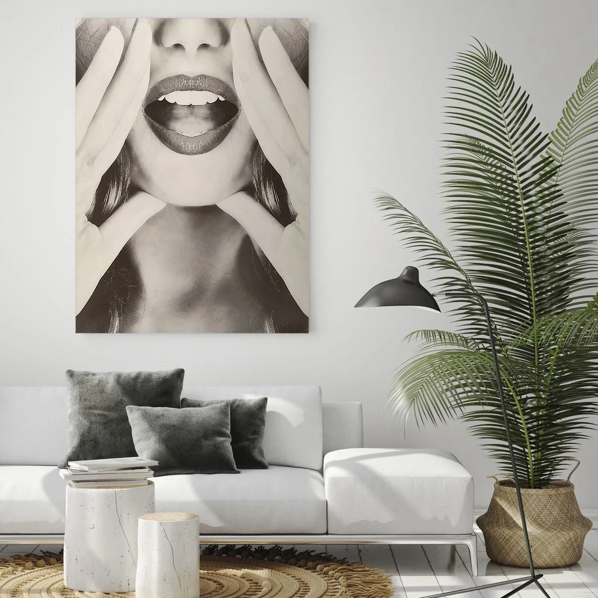 Glastavla - Bild på glas - Jag kommer! - 50x70 cm