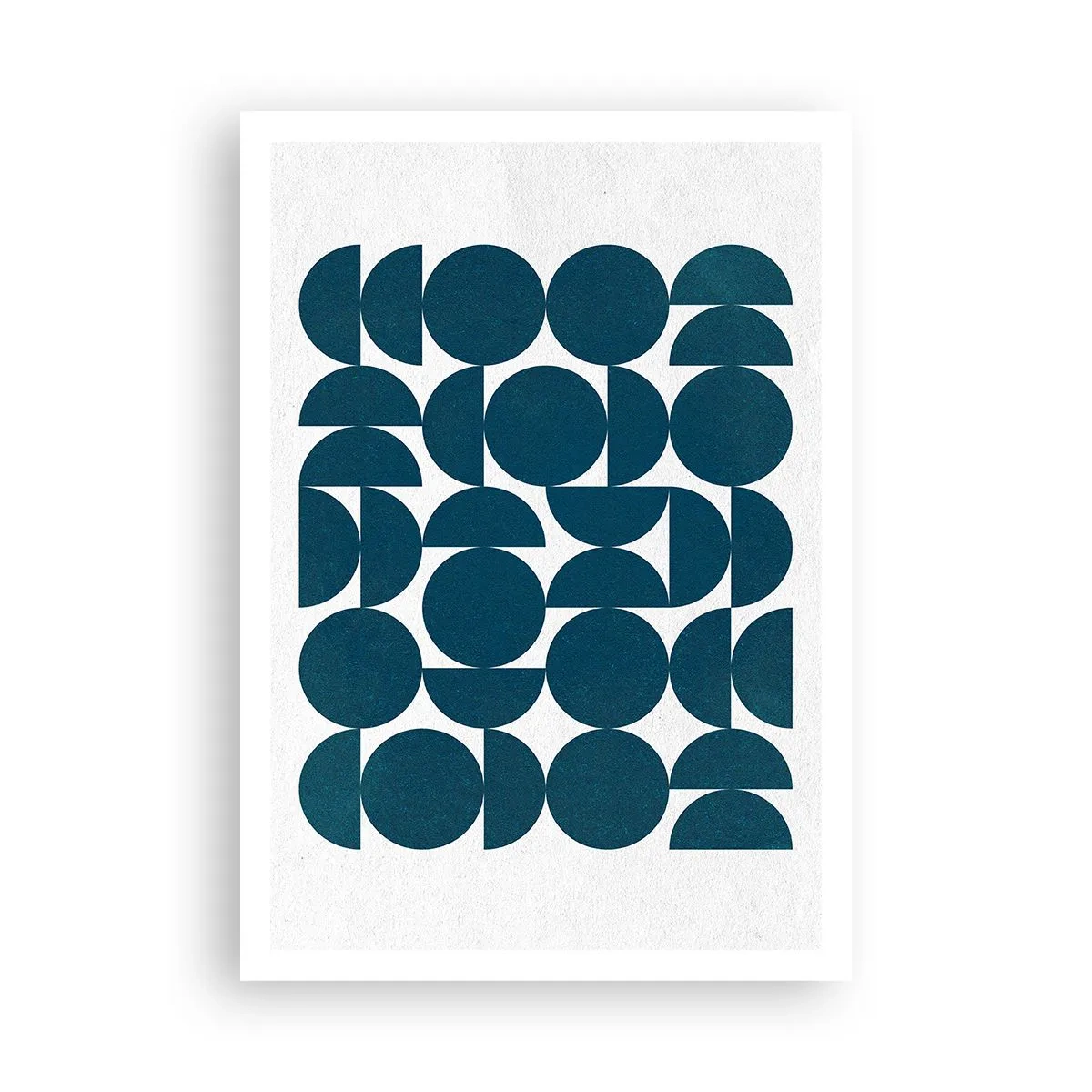Affisch - Cirklar och halvcirklar - 70x100 cm