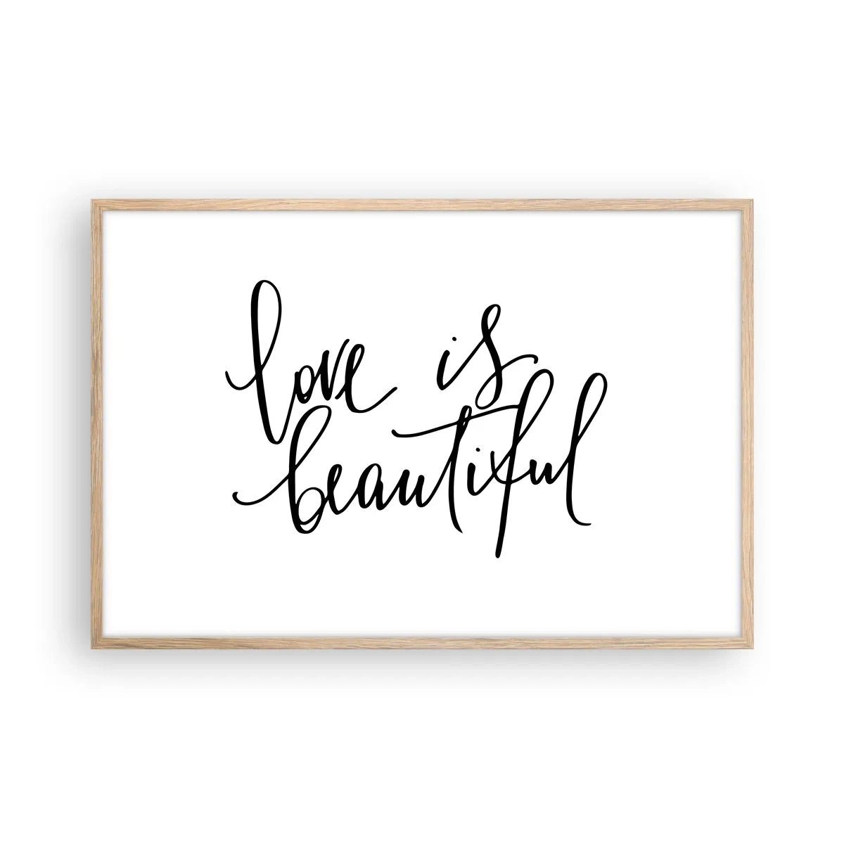 Affisch i ram av ljusek - Läs och upprepa - 91x61 cm