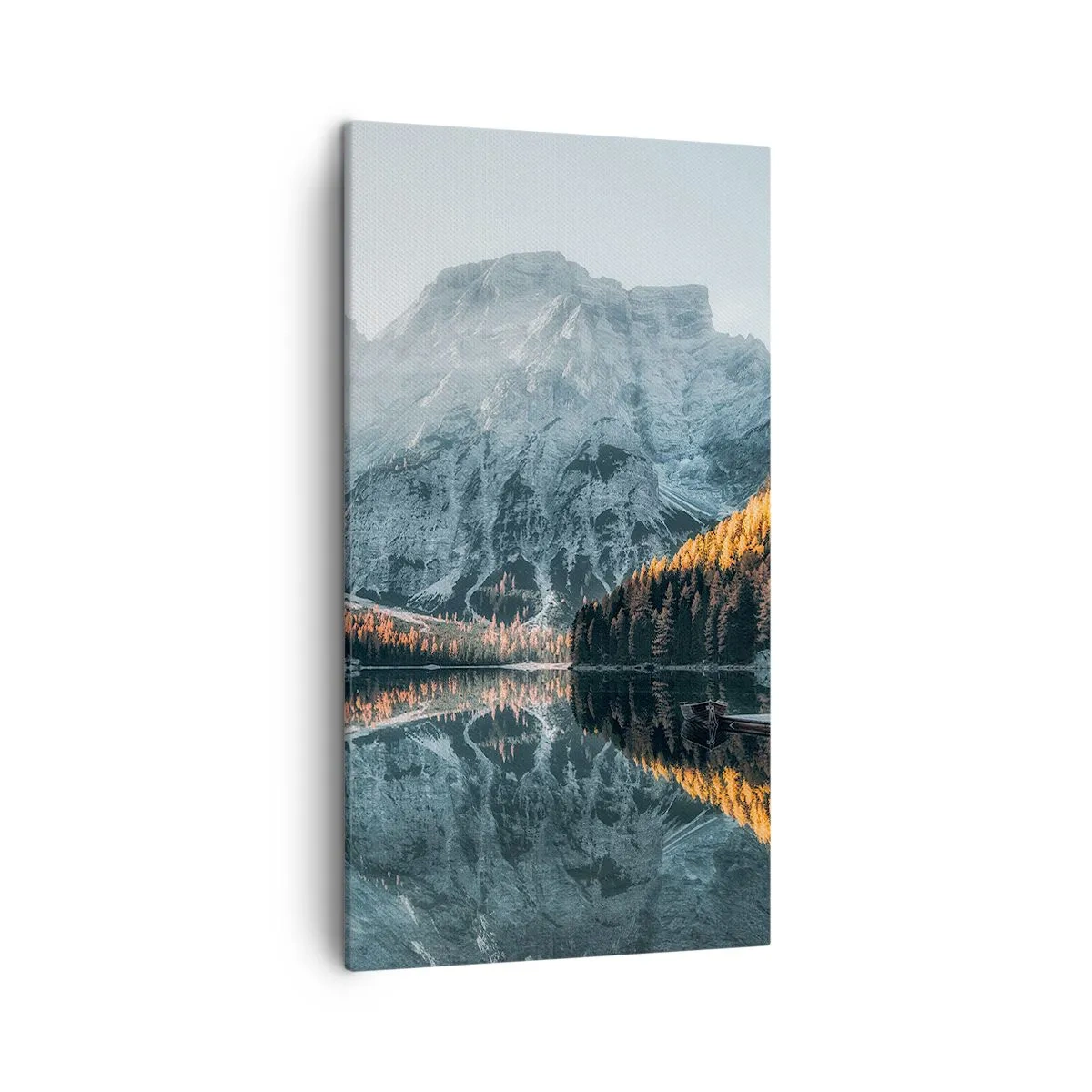 Canvastavla - Bild på duk - Spegellandskap - 45x80 cm