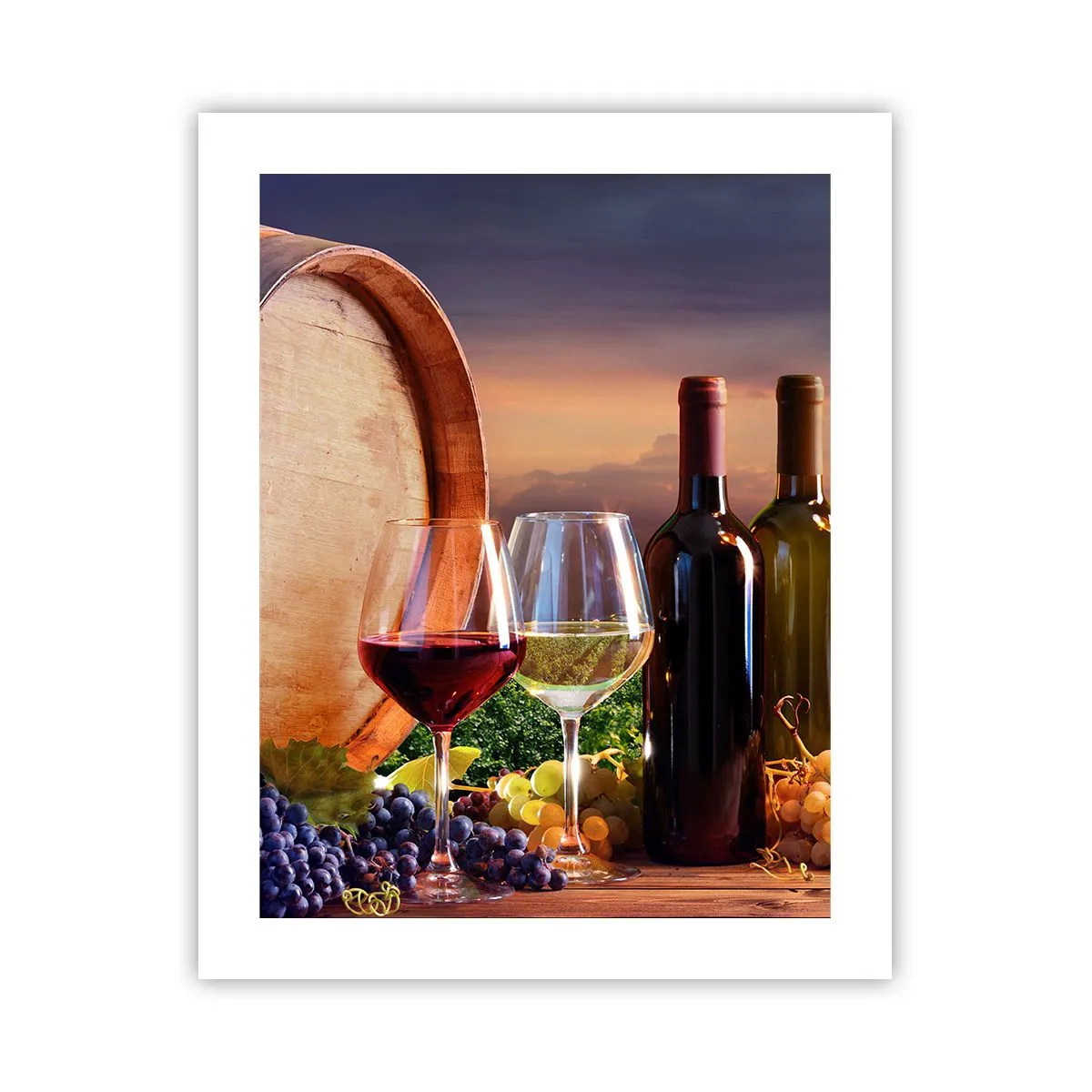 Affisch - Här smakar livet - 40x50 cm