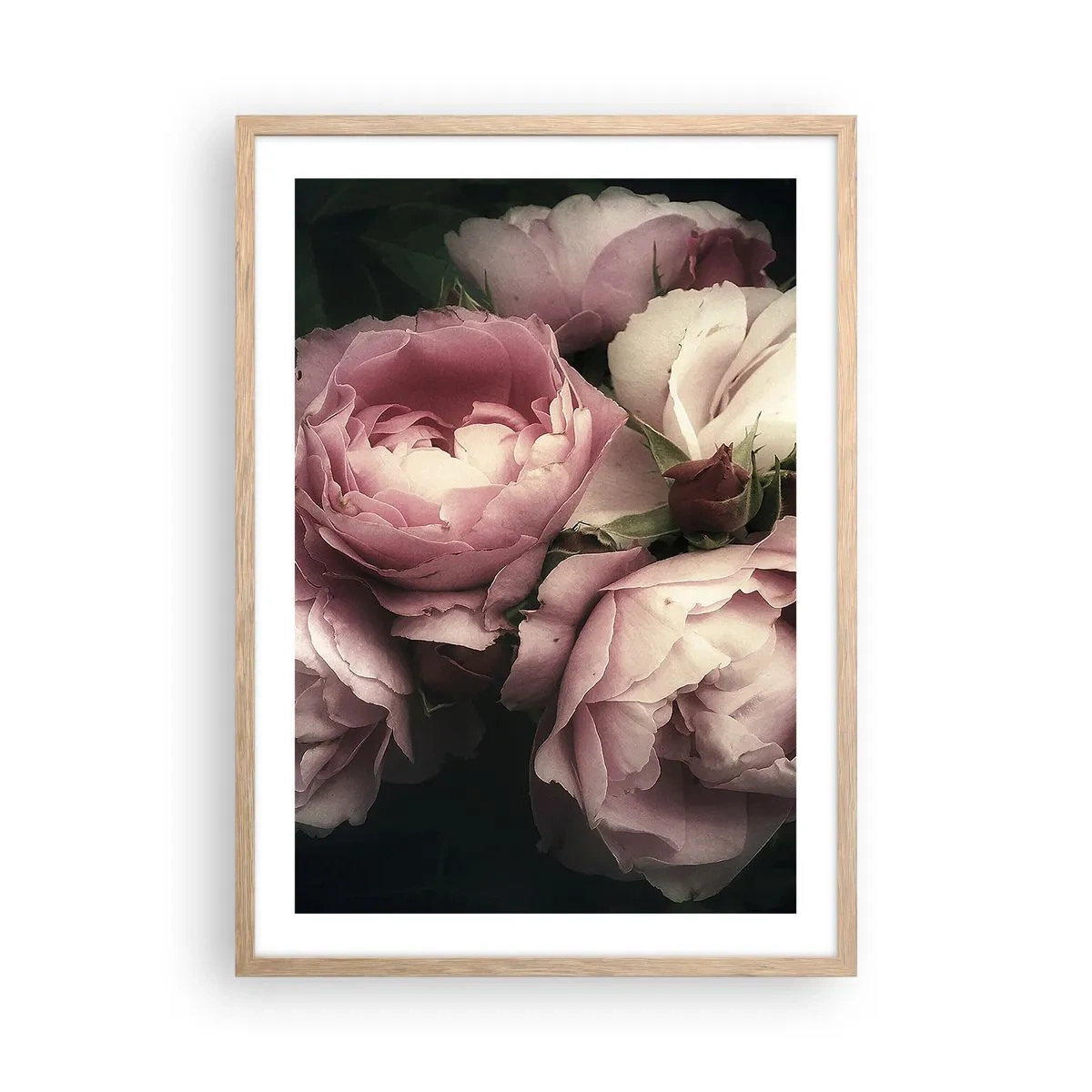 Affisch i ram av ljusek - Belle epoque charm - 50x70 cm