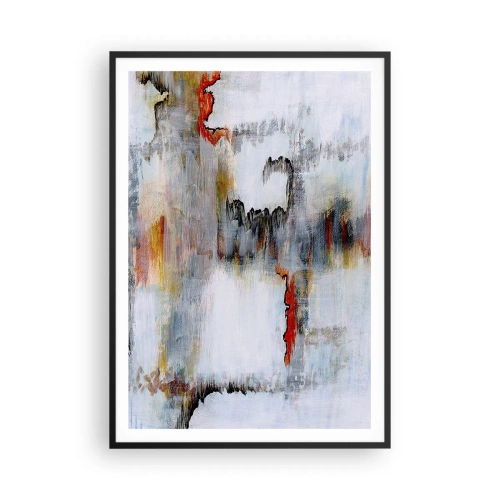 Affisch i svart ram - Med pinne på vatten - 70x100 cm