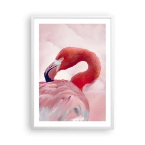 Affisch i vit ram - Fågelns skönhet - 50x70 cm