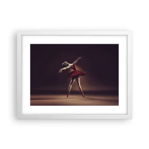 Affisch i vit ram - Prima ballerina - 40x30 cm