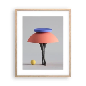 Affisch i ram av ljusek - Surrealistisk komposition - 40x50 cm