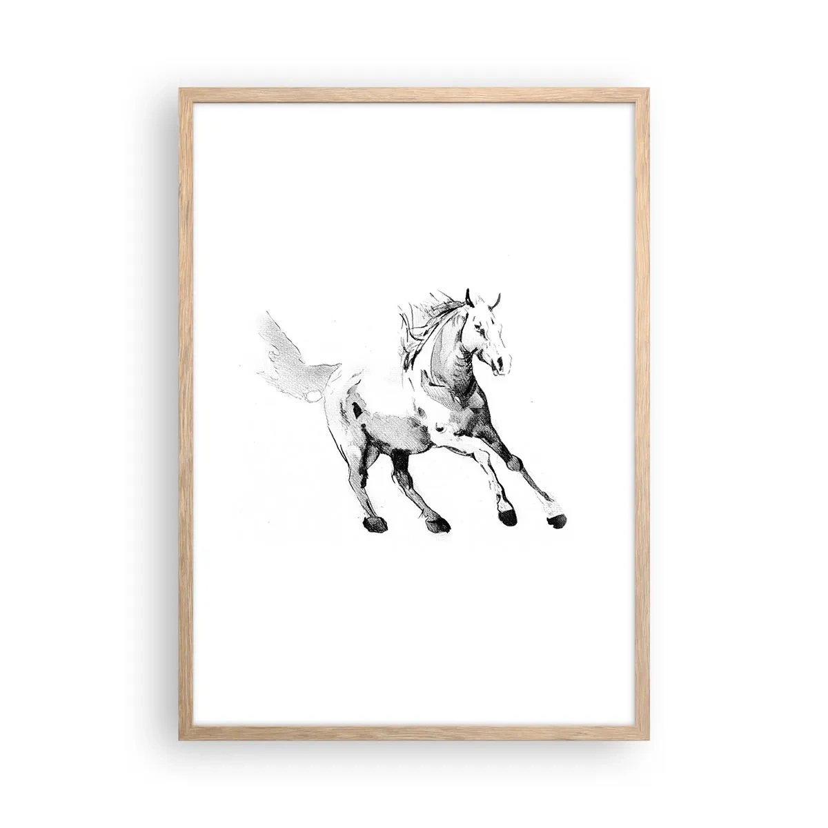 Affisch i ram av ljusek - Obändig själ - 50x70 cm