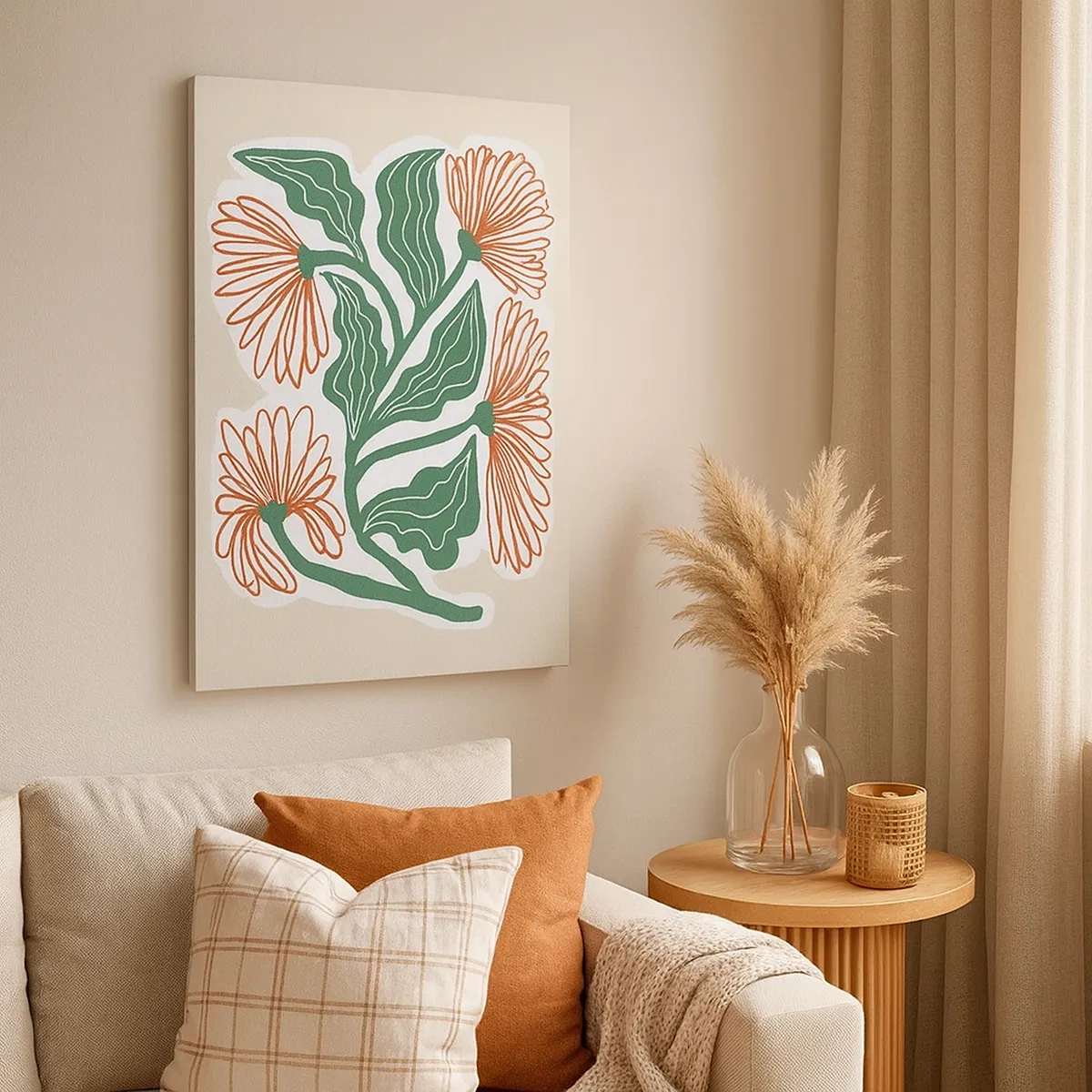 Canvastavla - Bild på duk - Folkligt och modernt - 50x70 cm