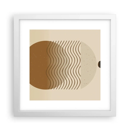 Affisch i vit ram - Om geometriska figurers ursprung - 30x30 cm