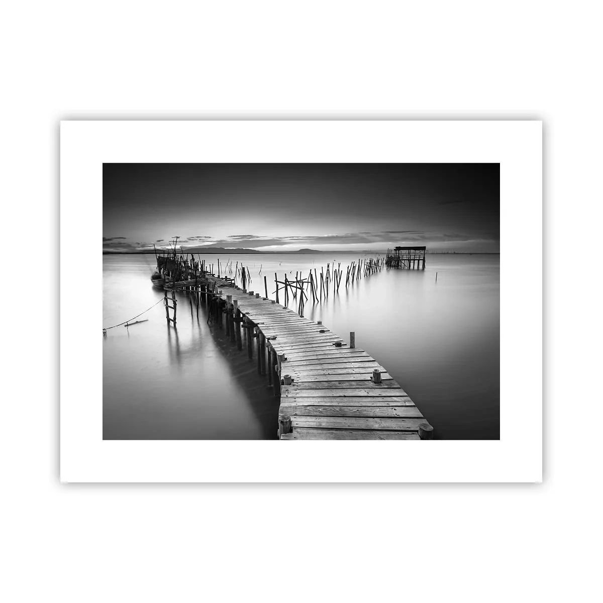 Affisch - Den glömda strandens ro - 40x30 cm