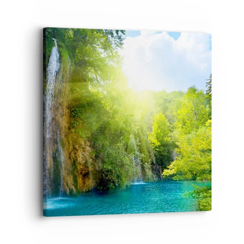 Canvastavla - Bild på duk - Det måste vara Eden - 30x30 cm