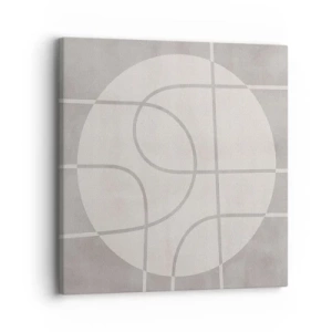 Canvastavla - Bild på duk - Cirkulärt och rakt fram - 30x30 cm