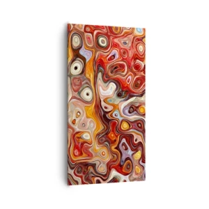 Canvastavla - Bild på duk - Om nötterna löstes upp i honung - 65x120 cm