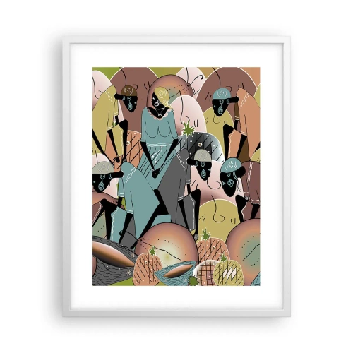 Affisch i vit ram - Högtiden kommer - 40x50 cm