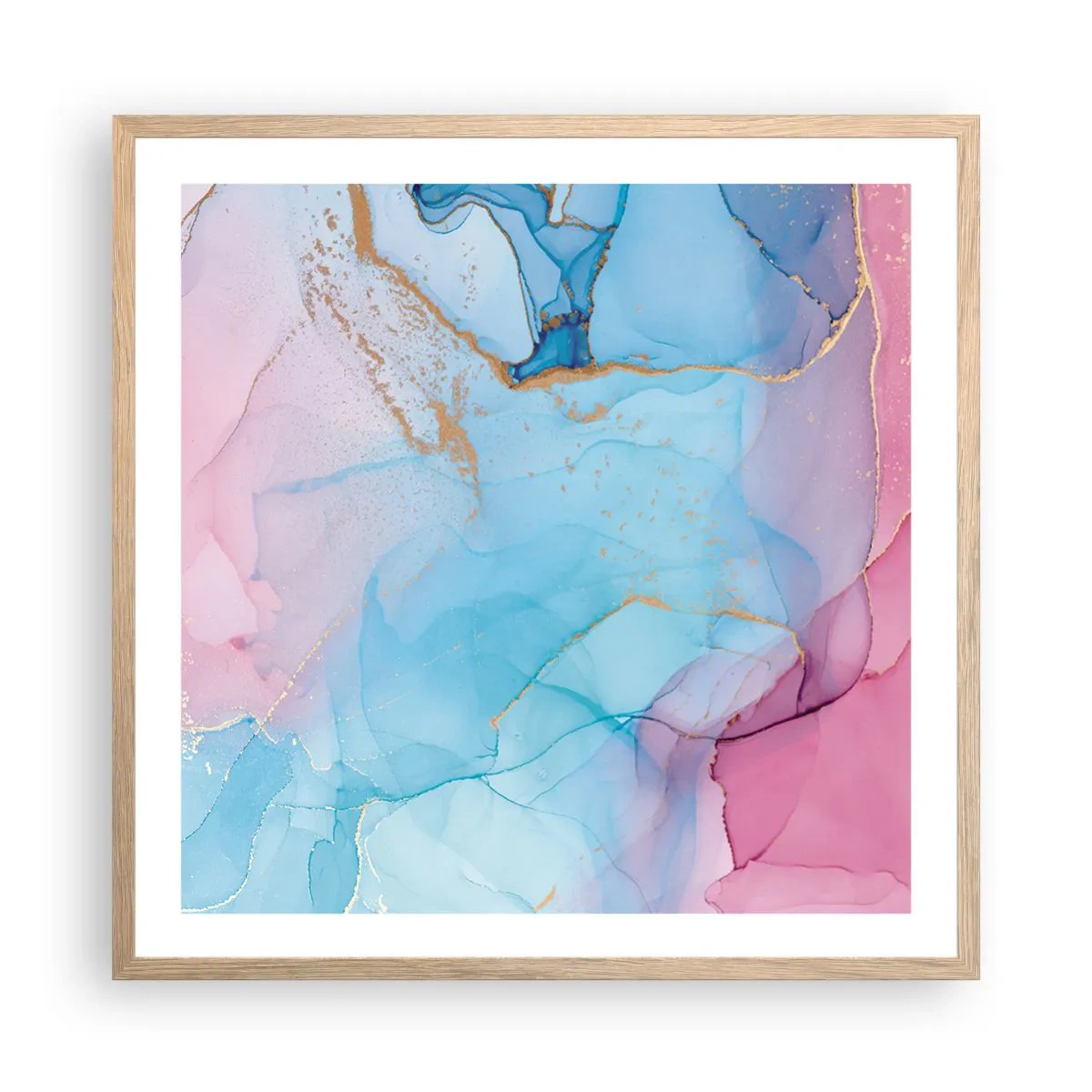 Affisch i ram av ljusek - Möte och infiltration - 60x60 cm