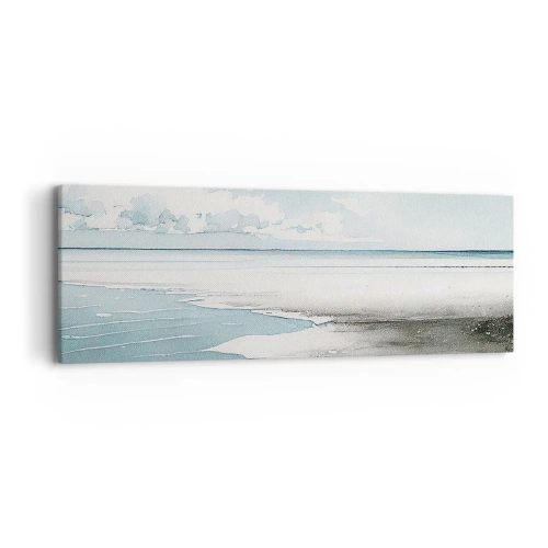 Canvastavla - Bild på duk - Milt tidvatten - 90x30 cm