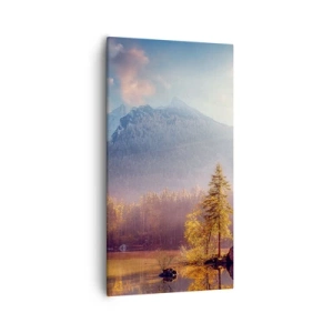 Canvastavla - Bild på duk - I berg och dalar - 55x100 cm