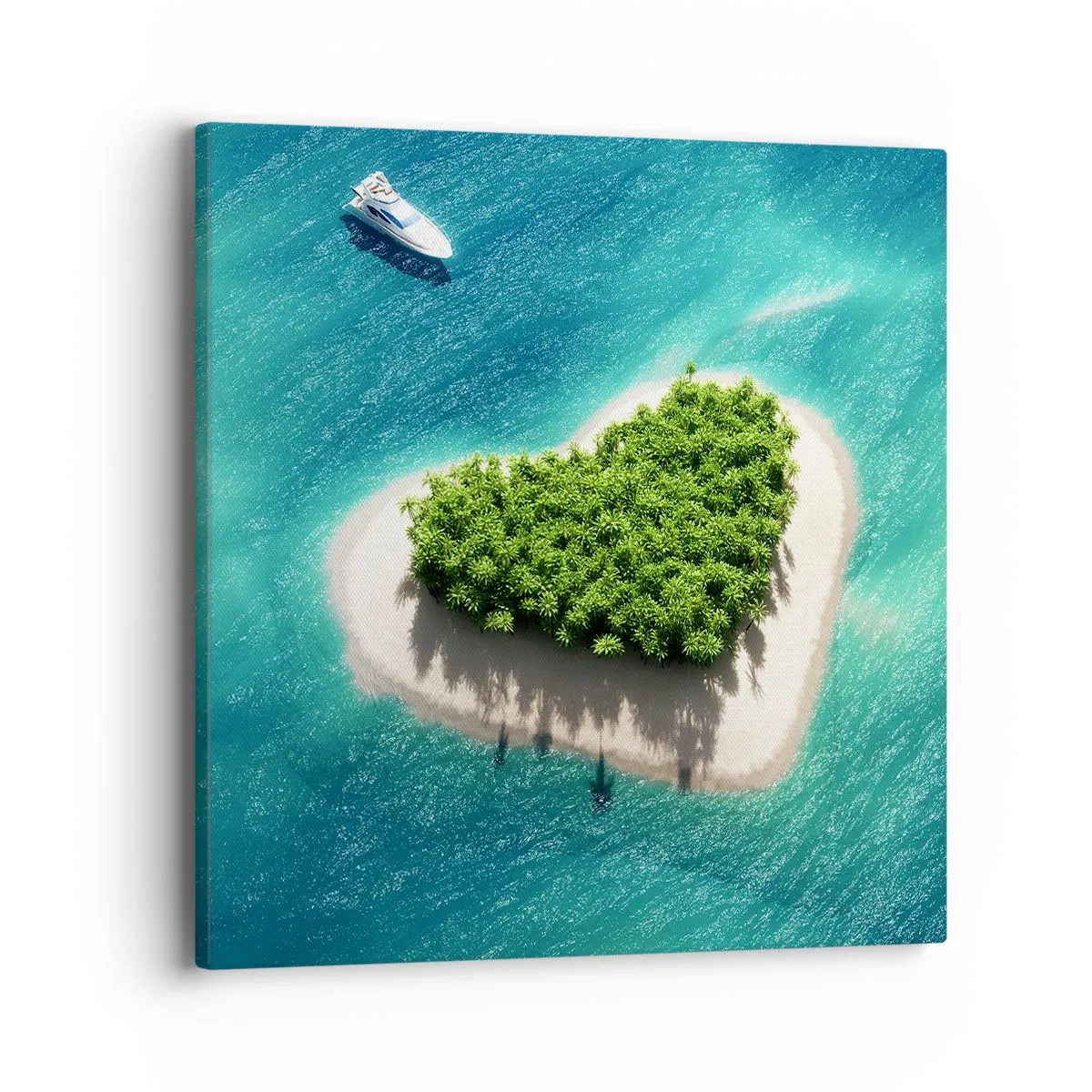 Canvastavla - Bild på duk - Jag älskar sommar - 40x40 cm