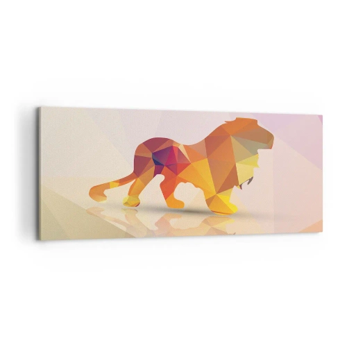 Canvastavla - Bild på duk - Diamantkung - 100x40 cm