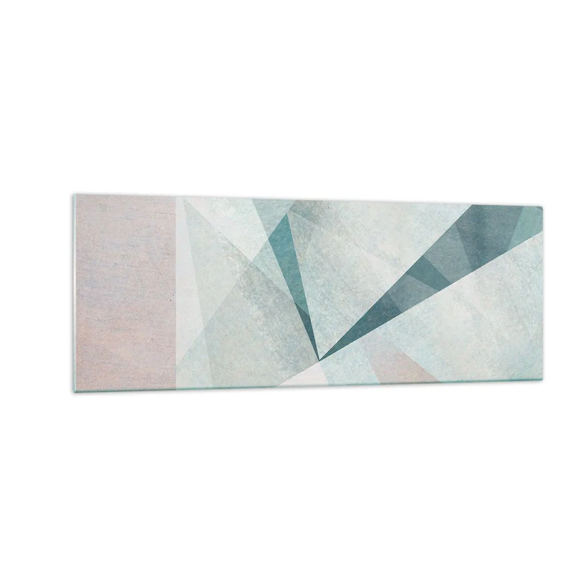 Glastavla - Bild på glas - Lugnt trots dynamiskt - 140x50 cm