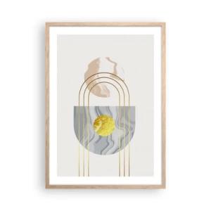 Affisch i ram av ljusek - Ljushet och sken - 50x70 cm