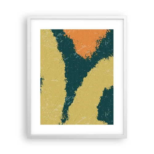 Affisch i vit ram - Abstraktion - i slow motion - 40x50 cm