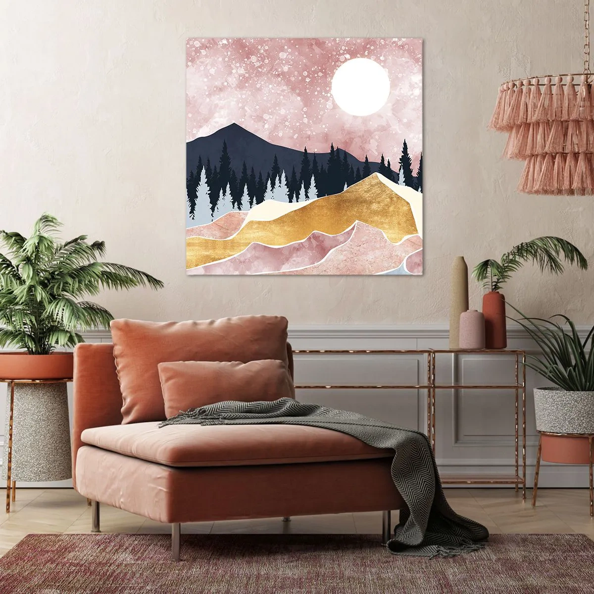 Canvastavla - Bild på duk - Nattvakt - 40x40 cm