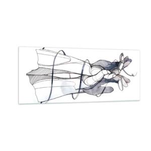 Glastavla - Bild på glas - Smekningens studie - 100x40 cm