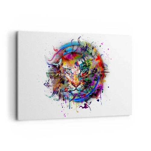 Canvastavla - Bild på duk - Lurar bakom regnbågen - 120x80 cm