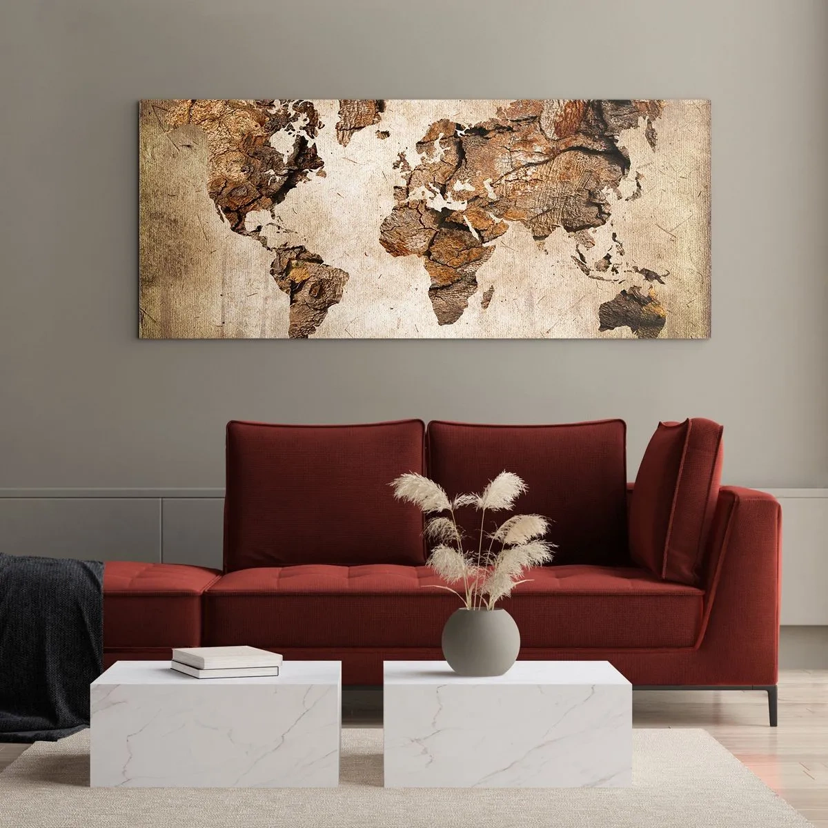 Glastavla - Bild på glas - Världsupptäckt - 160x50 cm