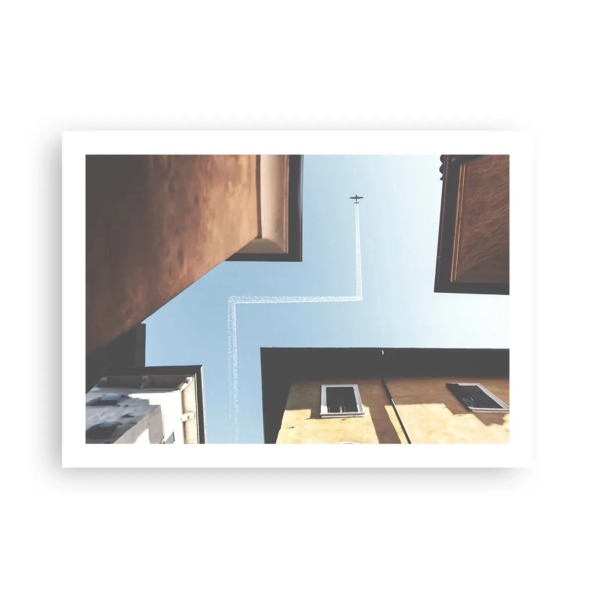 Affisch - Ovanför stadens labyrint - 70x50 cm