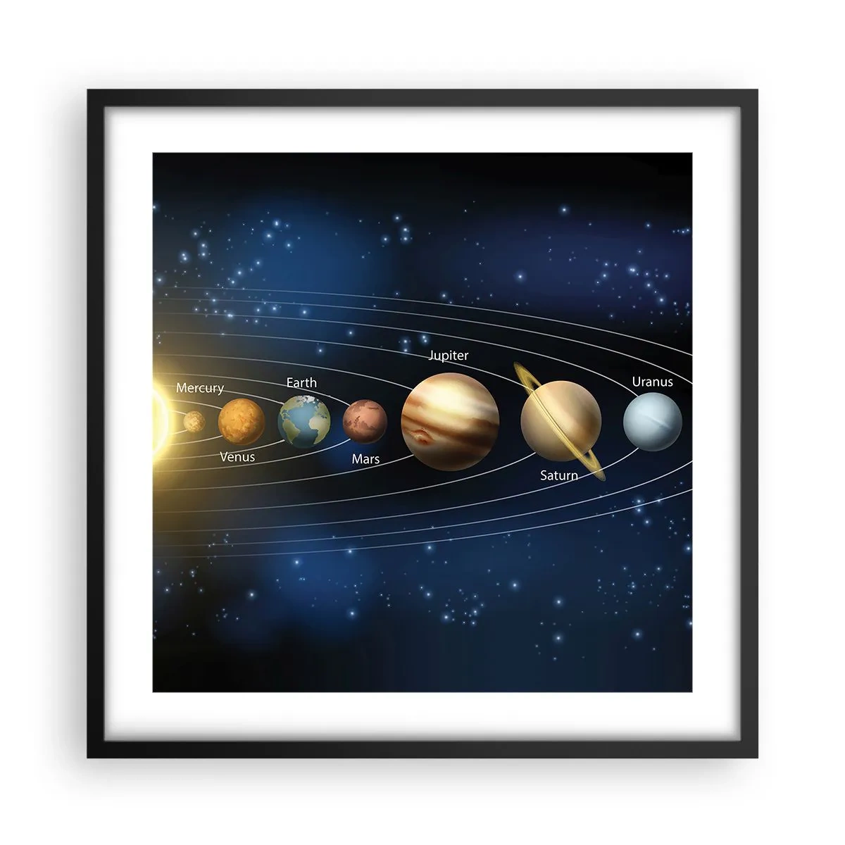 Affisch i svart ram - En av tio - 50x50 cm