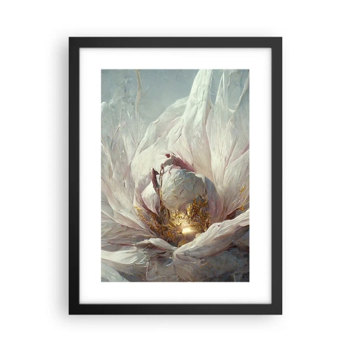 Affisch i svart ram - Blommar en gång på hundra år - 30x40 cm