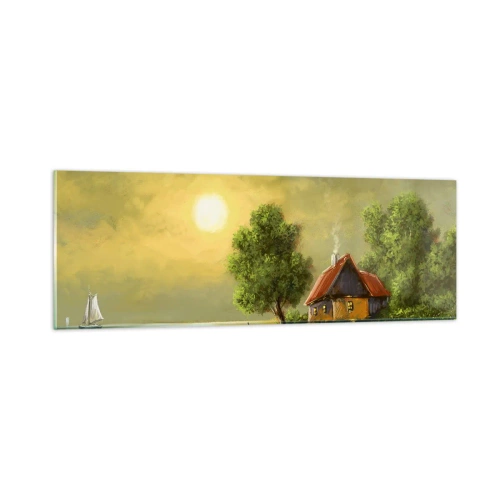 Glastavla - Bild på glas - Vackert som från en bild - 90x30 cm