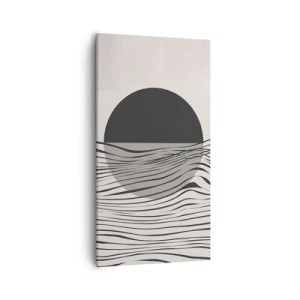 Canvastavla - Bild på duk - Halvdan komposition - 55x100 cm