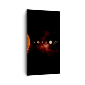 Canvastavla - Bild på duk - Vårt grannskap - 45x80 cm