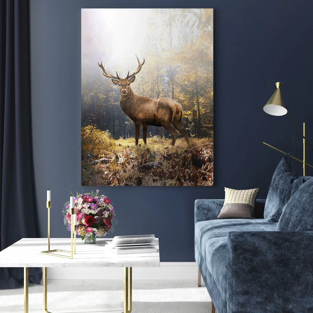Glastavla - Bild på glas - I fullt majestät - 50x70 cm